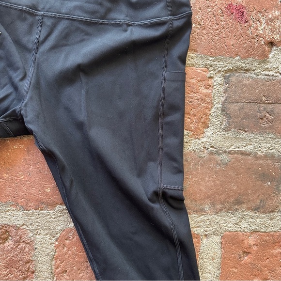 Tavi 7/8 Tie Waist Pocket Tight Leggings Yoga Pants Black Size Large - Picture 9 of 16